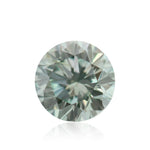 0.09 Carat Fancy Green Round Diamond (SI1) GIA