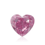 Diamante a cuore Fancy Vivid Purple Pink da 0,12 carati (VS) GIA