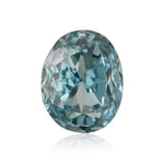 Diamante Ovale Blu Verde Fantasia Intenso di 0,18 Carati VS1 GIA
