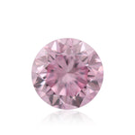 0.18 Carat Fancy Intense Purplish Pink Round Brilliant Diamond SI2 GIA