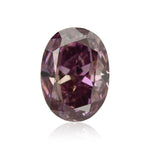 Diamante Ovale Rosa Purpureo Intenso Fantasia da 0,25 Carati (I2) GIA