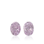0.50 Karat Fancy Pinkish Purple Ovale Diamanten VS2 GIA