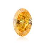 0.25 Carat Fancy Vivid Yellow Orange Oval Diamond VS2 GIA