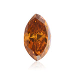 0.32 Carat Fancy Deep Orange Marquise Diamond SI2 GIA