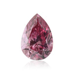 Diamante taglio a goccia 0,32 carati, Fancy Intense Purplish Pink, purezza I2, certificato GIA