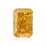 0.33 Carat Fancy Vivid Orange Yellow Radiant Diamond VVS2 GIA