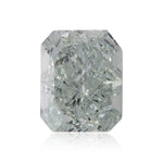 0.35 Carat Fancy Light Bluish Green Radiant Diamond VS2 GIA