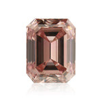 0,38 Karat Fancy Intense Orangy Pink Smaragdschliff-Diamant VVS1 GIA