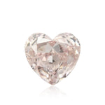 0.40 Carat Fancy Light Orangy Pink HEART Diamond SI2 GIA