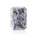 0.43 قيراط ألماسة Radiant بلون Fancy Gray Violet بدرجة نقاء I1 من GIA