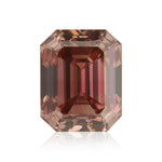 0,45 Karat Fancy Deep Orangy Pink Smaragd-Diamant VVS1 GIA