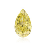 0.50 Carat Fancy Intense Yellow Pear Diamond VS1 GIA