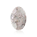 0.50 Carat Fancy Light Orangy Pink Oval Diamond SI2 GIA