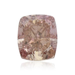 0.50 Carat Fancy Orangy Pink Cushion Diamond VS2 GIA