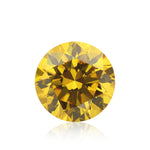 0,51 Karat Fancy Vivid Orangy Yellow runder Diamant VS2 GIA