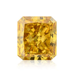 Diamante Radiant Fancy Deep Brownish Yellow da 0,53 carati SI2 GIA