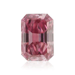 0.53 Carat Fancy Vivid Purplish Pink Radiant Diamond VS2 GIA