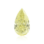 Diamante giallo elegante a goccia da 0,53 carati IF GIA