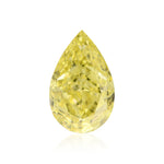 0.55 Carat Fancy Intense Yellow Pear Diamond VS1 GIA