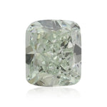 0.57 Carat Fancy Green Cushion Diamond VVS2 GIA