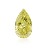 0.60 Carat Fancy Intense Yellow Pear Diamond VS1 GIA
