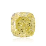 0.60 Carat Fancy Yellow Cushion Diamond VS1 GIA