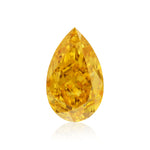 0.61 Karat Fancy Vivid Yellow Orange Tropfen Diamant VS1 GIA