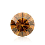 Diamante rotondo Fancy Deep Yellow Brown da 0,65 carati VS1 GIA