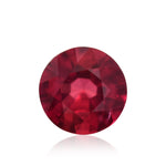 ياقوتة مستديرة حمراء من موزمبيق وزنها 0,67 قيراط