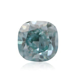 Diamante a Cuscino Blu Verde Fantasia Intenso da 0,69 Carati I1 GIA