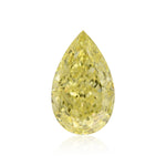 0.69 Carat Fancy Yellow Pear Diamond VVS1 GIA