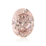 ألماسة بيضاوية Fancy Orangy Pink بوزن 0.70 قيراط SI2 GIA