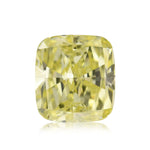0,71 Karat Fancy Intense Yellow Kissenschliff Diamant SI1 GIA