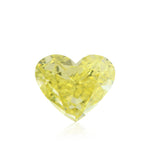 0.72 Carat Fancy Intense Yellow Heart Diamond SI1 GIA