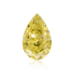 0.73 Carat Fancy Intense Yellow Pear Diamond VS1 GIA