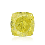 Diamante a cuscino, giallo vivido fantasia, 0,76 carati, VVS1, GIA