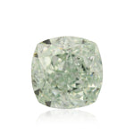 0.77 Carat Fancy Green Cushion Diamond VS2 GIA
