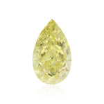 0.80 Carat Fancy Intense Yellow Pear Diamond VS2 GIA