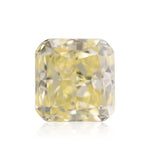 ماسة كوشون صفراء فاتحة فاخرة بوزن 0.90 قيراط، درجة نقاء VS2، معتمدة من GIA