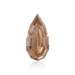 1.00 Carat Fancy Brown Yellow Pear Diamond SI1 GIA