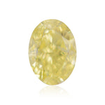1.00 Carat Fancy Intense Yellow Oval Diamond SI1 GIA