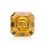 1.01 Carat Fancy Intense Orange Yellow Asscher Diamond VS2 GIA