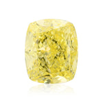 ماسة كوشون بوزن 1.01 قيراط، لون أصفر فاقع، درجة نقاء VVS2، معتمد من GIA