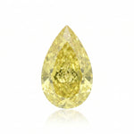 1.01 Carat Fancy Intense Yellow Pear Diamond VVS2 GIA