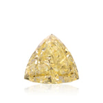 1.01 Carat Fancy Light Orangy Yellow Triangle Diamond IF GIA