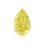 1.01 Carat Fancy Vivid Yellow Pear Diamond VVS2 GIA