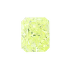 1.03 Carat Fancy Intense Yellow Green Radiant Diamond IF GIA