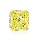 1.06 Carat Fancy Intense Yellow Radiant Diamond VVS2 GIA