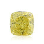 1.06 Carat Fancy Vivid Yellow Cushion Diamond VS1 GIA