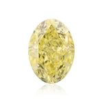 1.08 Carat Fancy Yellow Oval Diamond VS1 GIA